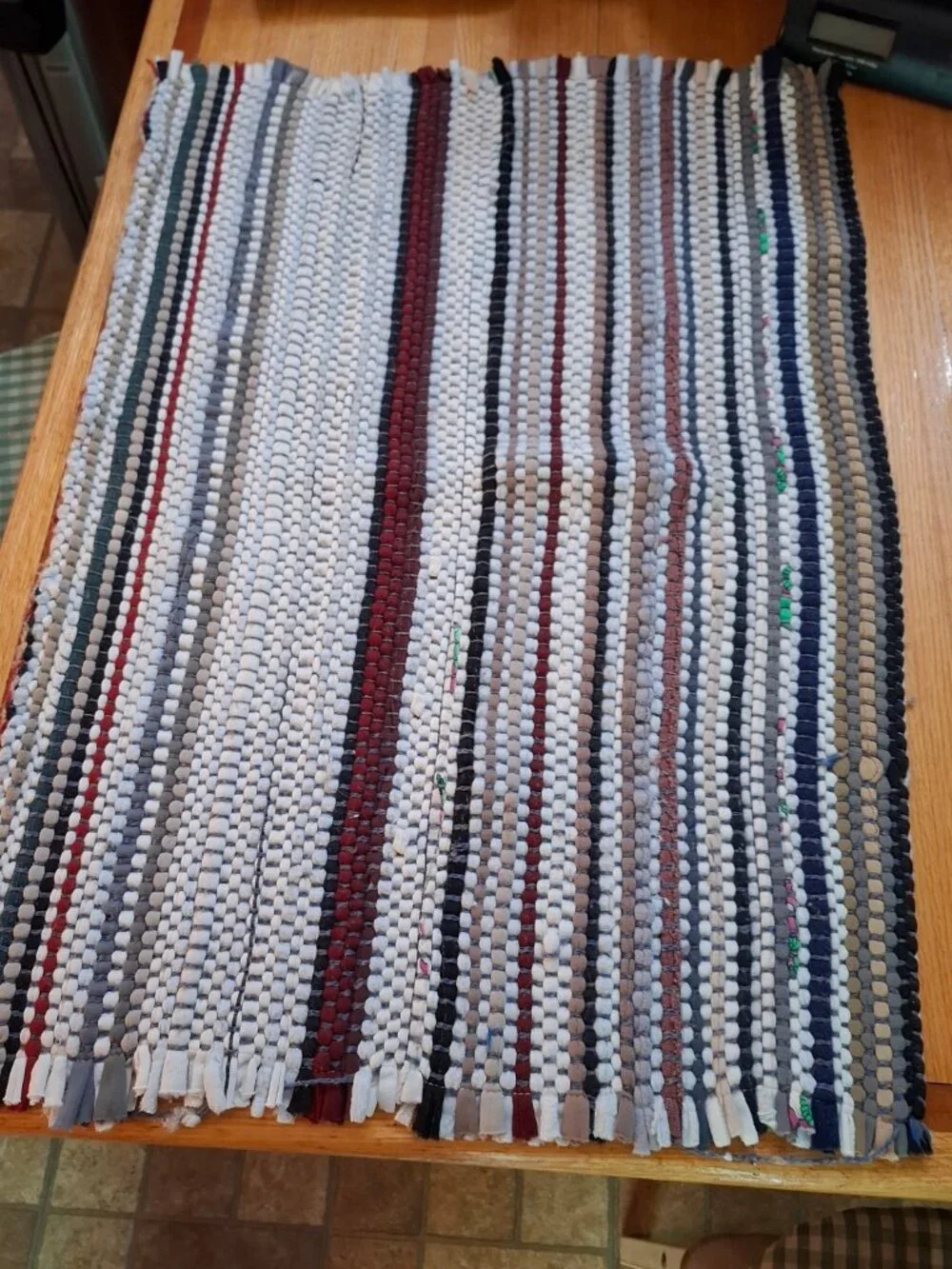2 Vintage Woven Scatter Throw Rugs Grandma's House Farmhouse